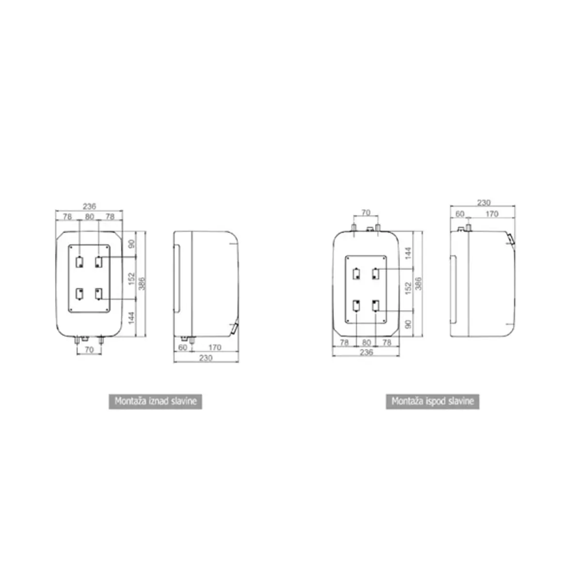 Termorad Bojler  BT6P niskomontažni