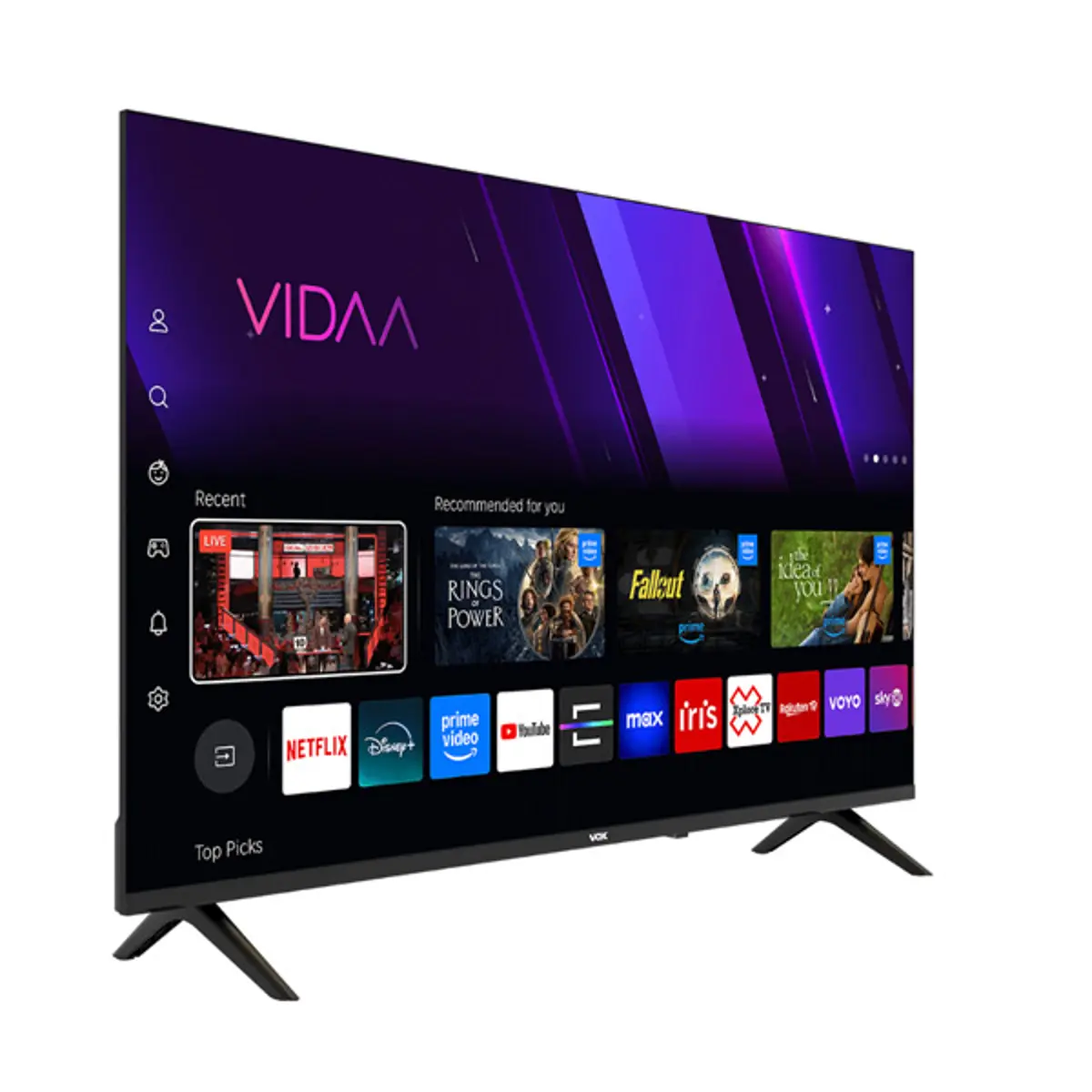 Vox Televizor 50QVU684 Smart, DLED, 4k UHD, 50''(127 cm), DVB-T2/C/S2