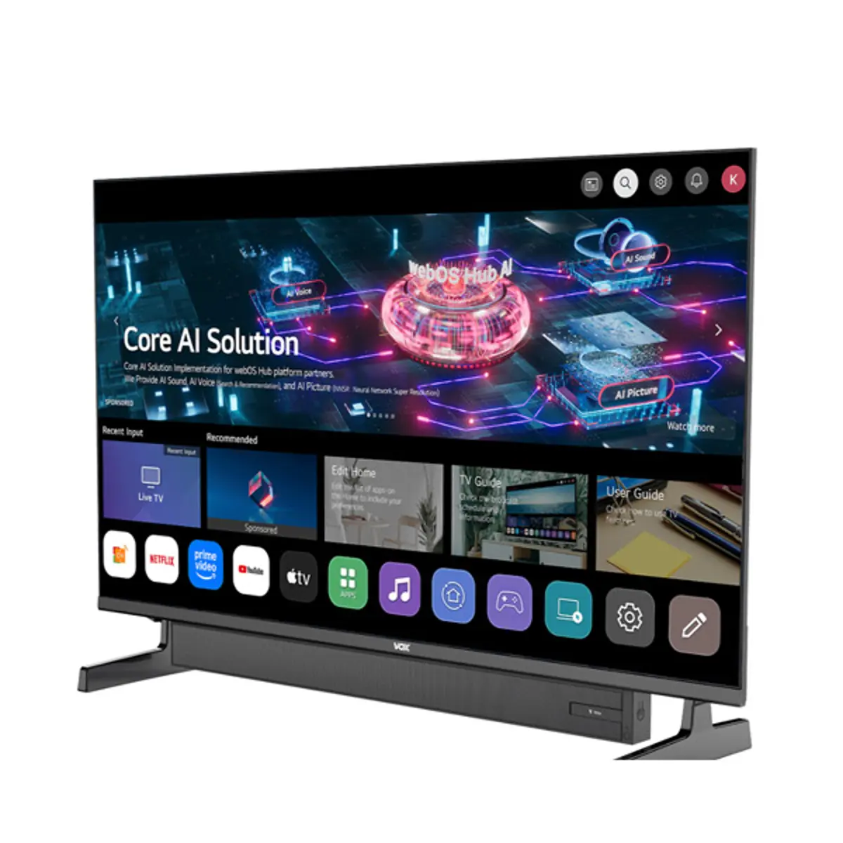 Vox Televizor  32WSB684H Smart, DLED, HD Ready, 32''(81 cm), DVB-T2/C/S2