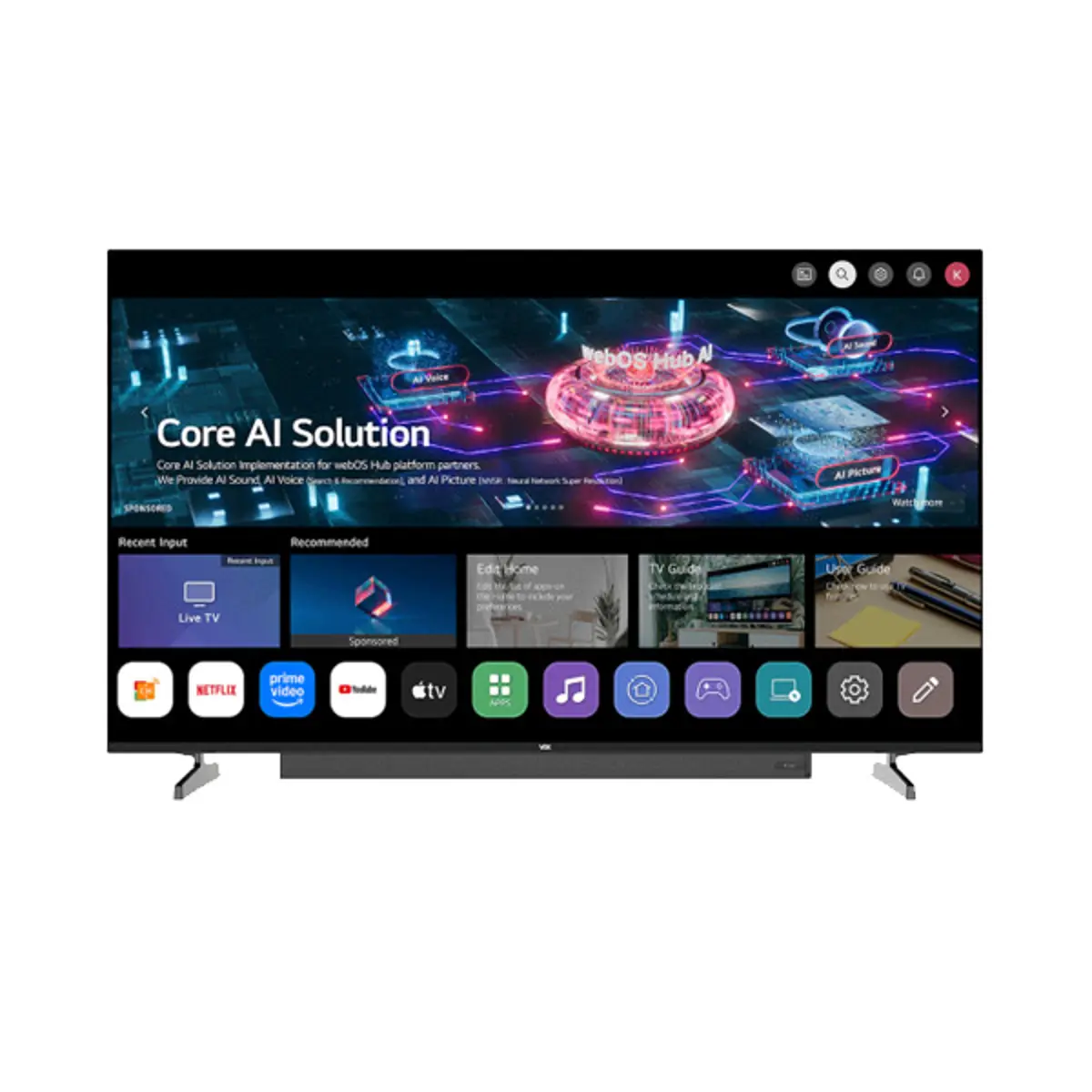 Vox Televizor 65WSB684U, Smart, DLED, UHD, 65" (165 cm), DVB-T2/C/S2